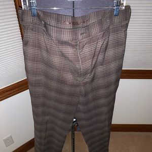 Fun Brown Plaid Nike Golf Pants 34/32